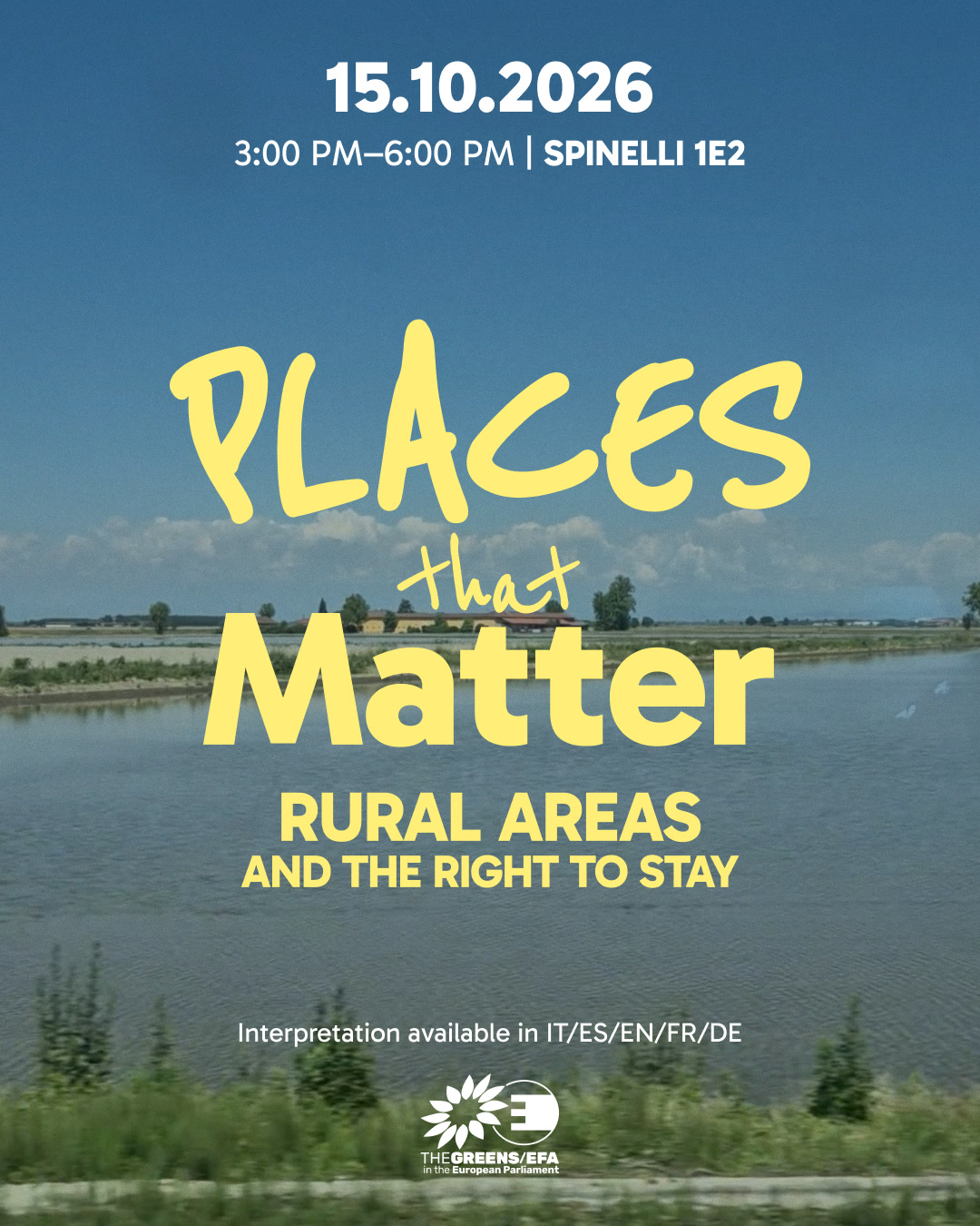 Save the date: "Places that matter": rural area and right to stay